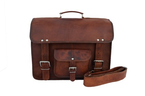 Pelle valigetta borsa - 16, in