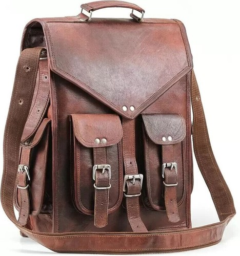 Zaino vintage vera pelle di - in,