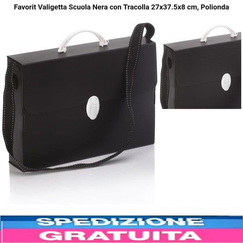 Valigetta scuola nera tracolla - valigetta,